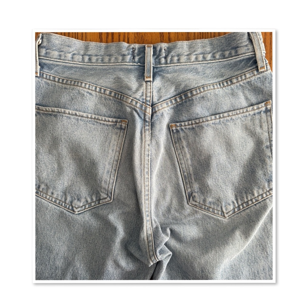 Agolde Riley High Rise Straight Cropped Jeans - Picture 6 of 12